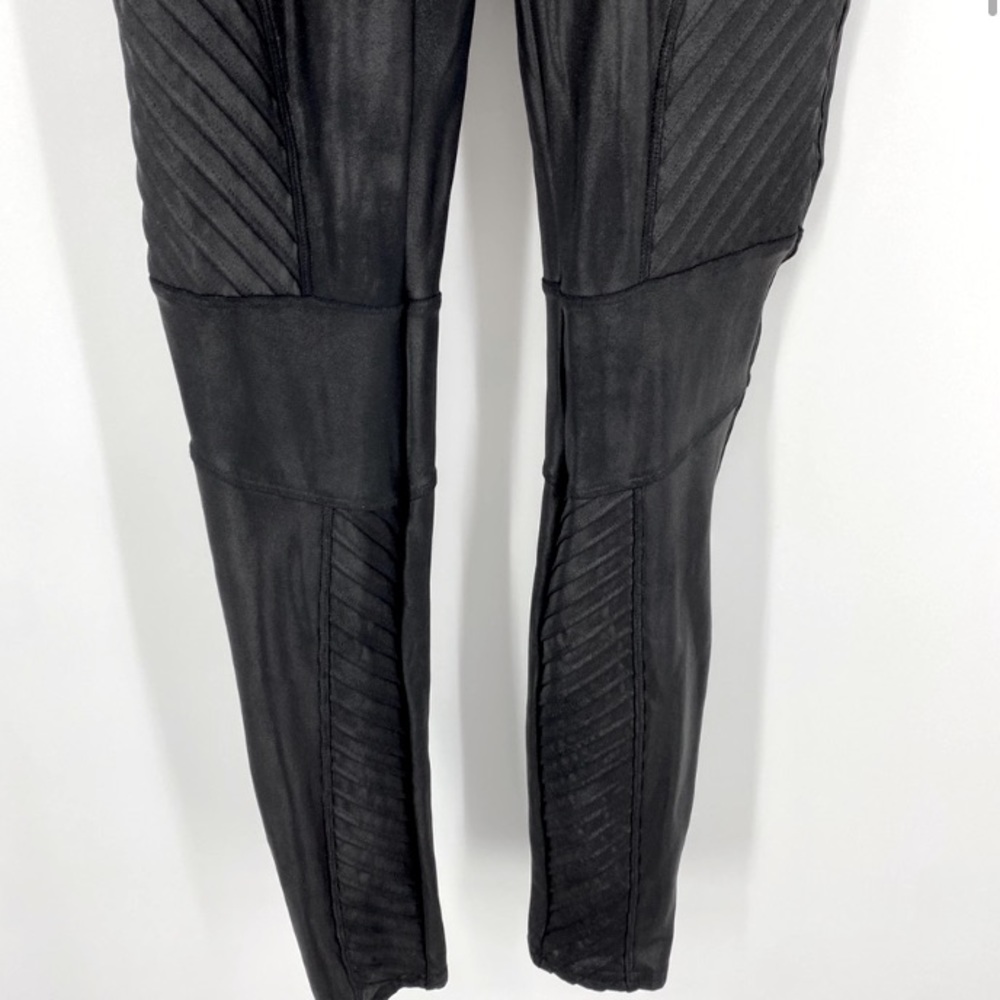 Spanx Faux Leather Moto Leggings
